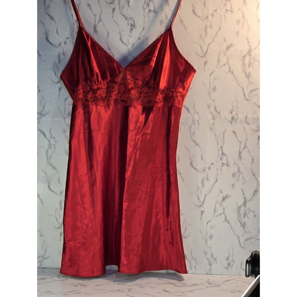 Women's Red Slip Dress Size Large